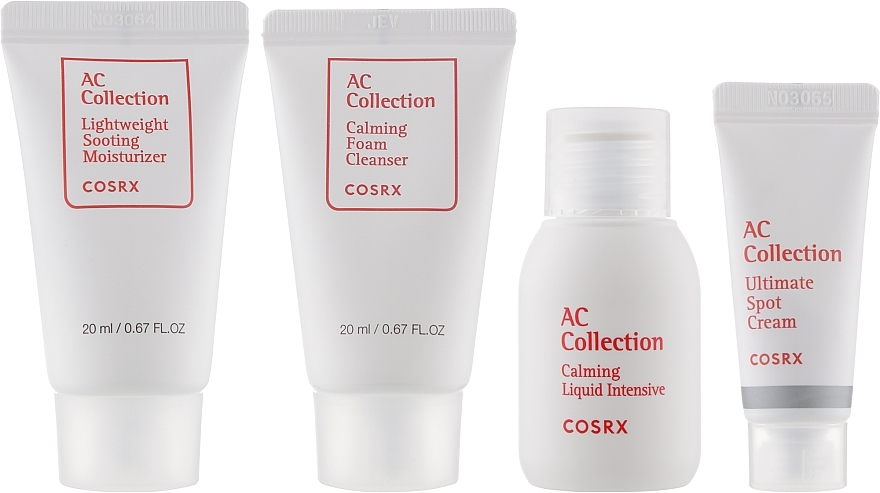 Set - Cosrx AC Collection Trial Intensive Kit (f/foam/20ml + f/toner/30ml + cr/5g + cr/20ml) — photo N4