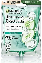 Fragrances, Perfumes, Cosmetics Hyaluronic Jelly Mask Against Fatigue - Garnier Hyaluronic Cryo Jelly Anti-Fatigue Jelly Sheet Mask