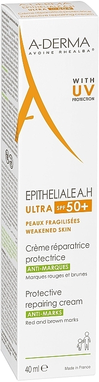 Repairing Cream - A-Derma Epitheliale A.H Ultra SPF50 Protective Repairing Cream — photo N3