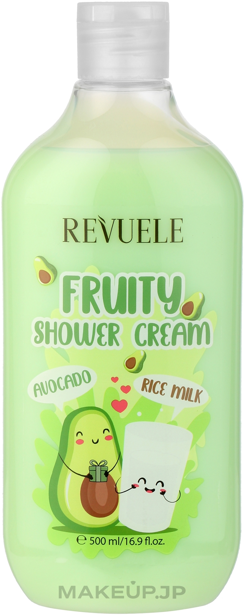 Avocado & Rice Milk Shower Cream - Revuele Fruity Shower Cream Avocado and Rice Milk — photo 500 ml