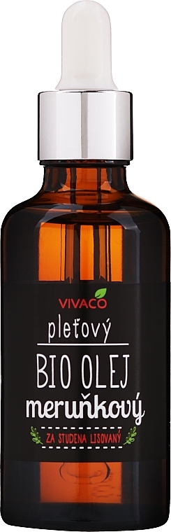 Apricot Oil with Dropper - Vivaco Bio Apricot Skin Oil — photo N1