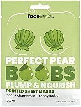 Fragrances, Perfumes, Cosmetics Pear Firming Breast Sheet Mask - Face Facts Perfect Pear Nourishing Boob Sheet Mask
