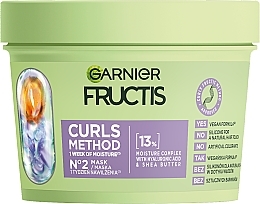 Fragrances, Perfumes, Cosmetics Hydrating Mask for Curly Hair - Garnier Fructis Curls Method Mask