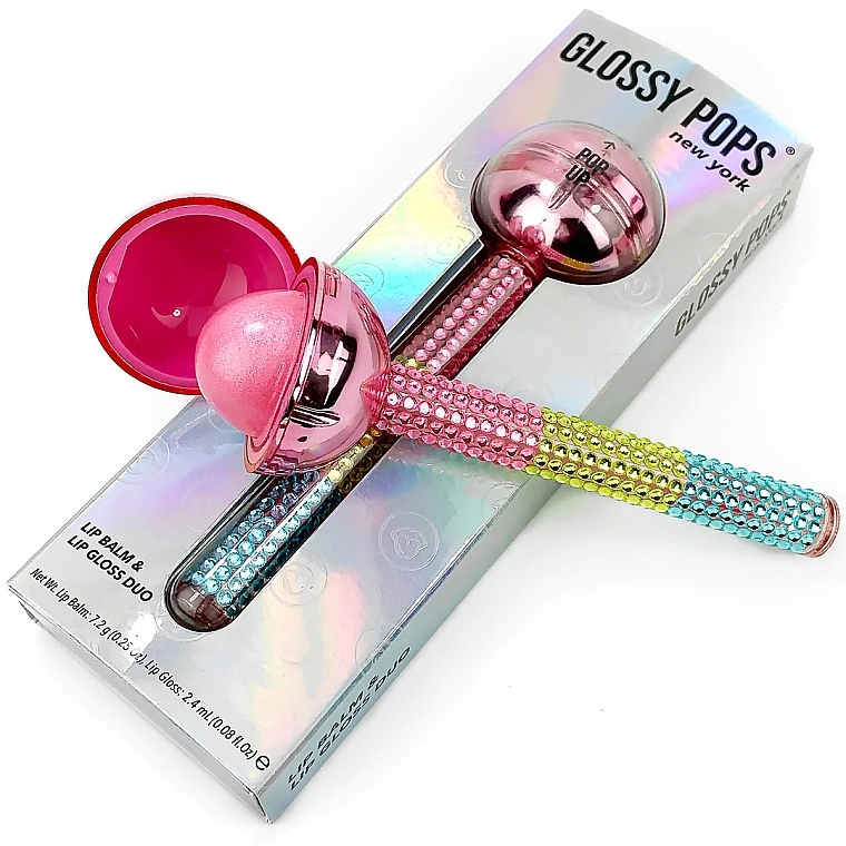 Lip Balm & Gloss - Glossy Pops Chrome Lip Balm & Lip Gloss Duo — photo N1