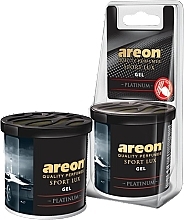 Fragrances, Perfumes, Cosmetics Platinum Scented Gel - Areon GEL CAN Sport Lux Blister Platinum