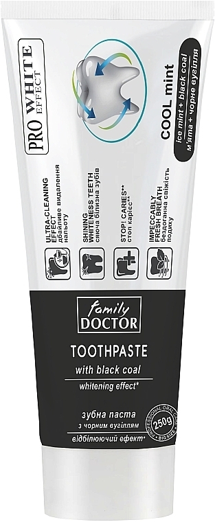 Whitening Toothpaste 'Shining Whiteness & Caries Protection' - Family Doctor Toothpaste — photo N1