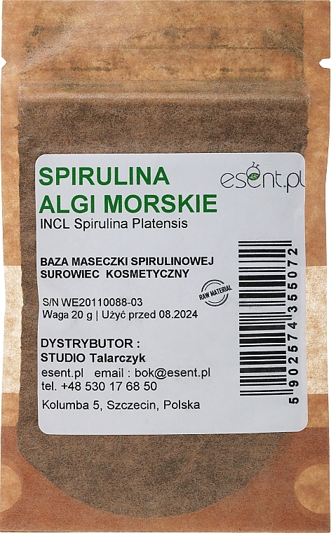Mask Base "Spirulina" - Esent — photo N1