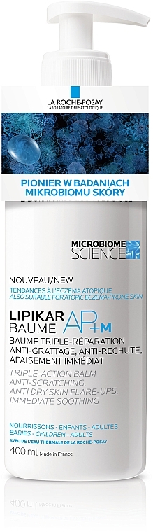 Lipidrestoring Face & Body Balm for Very Dry & Atopic-Prone Skin - La Roche-Posay Lipikar Baume AP+M — photo N3