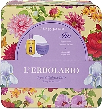Fragrances, Perfumes, Cosmetics L'Erbolario Acqua Di Profumo Iris - Kit (cr/300 ml + sh/gel/250 ml)