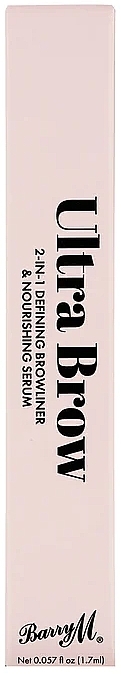 Brow Liner & Nourishing Serum 2in1 - Barry M Ultra Brow 2-in-1 Defining Browliner & Nourishing Serum — photo N3