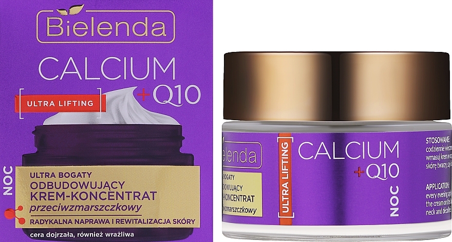 Revitalizing Cream - Anti-Wrinkle Concentrate - Bielenda Calcium + Q10 Ultra Rich — photo N2