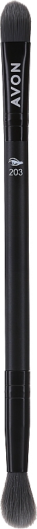 Double-Sided Eyeshadow Brush - Avon №203 — photo N1