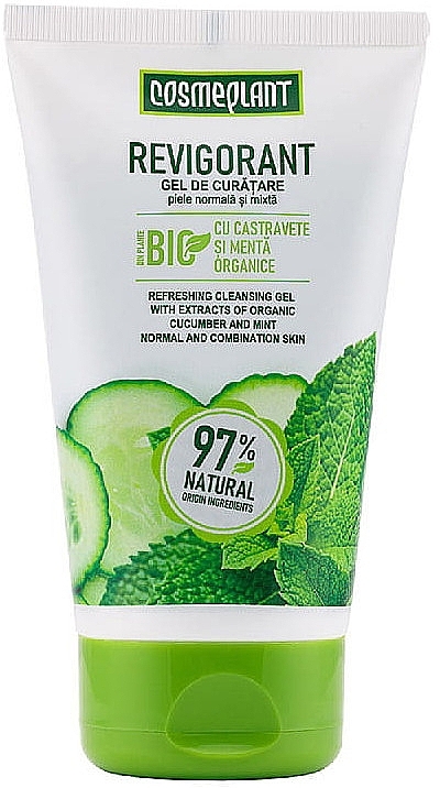 Face Gel with Cucumber & Mint Extract - Viorica Cosmeplant — photo N1