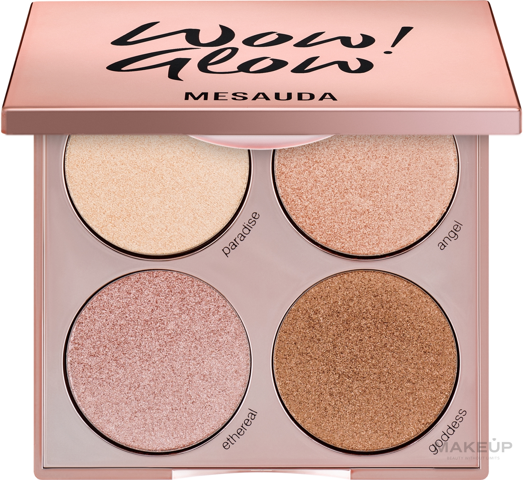 Face Highlighter - Mesauda Milano Wow! Glow Highlighters — photo 12 g