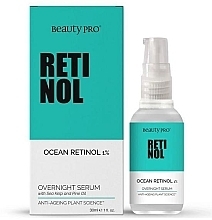 Fragrances, Perfumes, Cosmetics Retinol Night Face Serum - BeautyPro Overnight Serum Ocean Retinol 1%