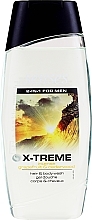 Fragrances, Perfumes, Cosmetics Shampoo-Shower Gel "X-Treme" 2 in 1 for Men - Avon Senses X-Treme Intense Grapefruit & Cedarwood