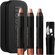 セット - Nudestix Bright Nude Eyes Mini Kit (eye/pencil/3x2.5g) — photo N2