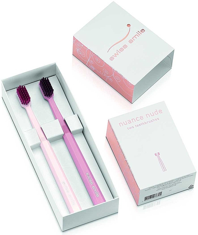 Toothbrush Set - Swiss Smile Nuance Nude Two Toothbrushes — photo N13