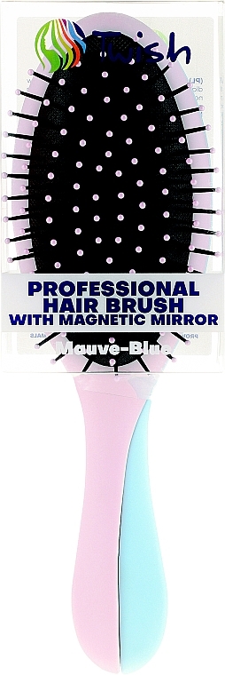 Hairbrush with Magnetic Mirror, Mauve and Blue - Twish Professional  — photo N5
