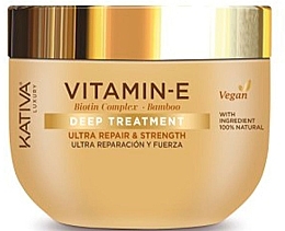 Fragrances, Perfumes, Cosmetics Hair Mask - Kativa Vitamin E Biotin Complex & Bamboo Deep Treatment