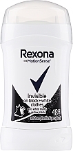 Fragrances, Perfumes, Cosmetics Deodorant Stick "Black & White Invisible" - Rexona Deodorant Stick