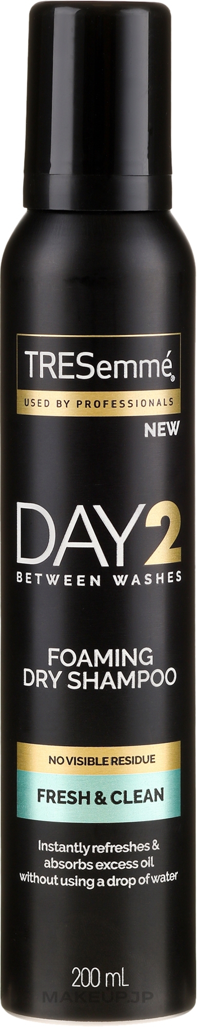 Dry Shampoo for Normal & Thick Hair - Tresemme Day 2 Fresh & Clean Foaming Dry Shampoo — photo 200 ml