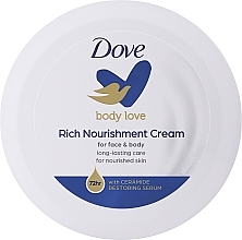 Fragrances, Perfumes, Cosmetics Body Cream "Nourishing" - Dove