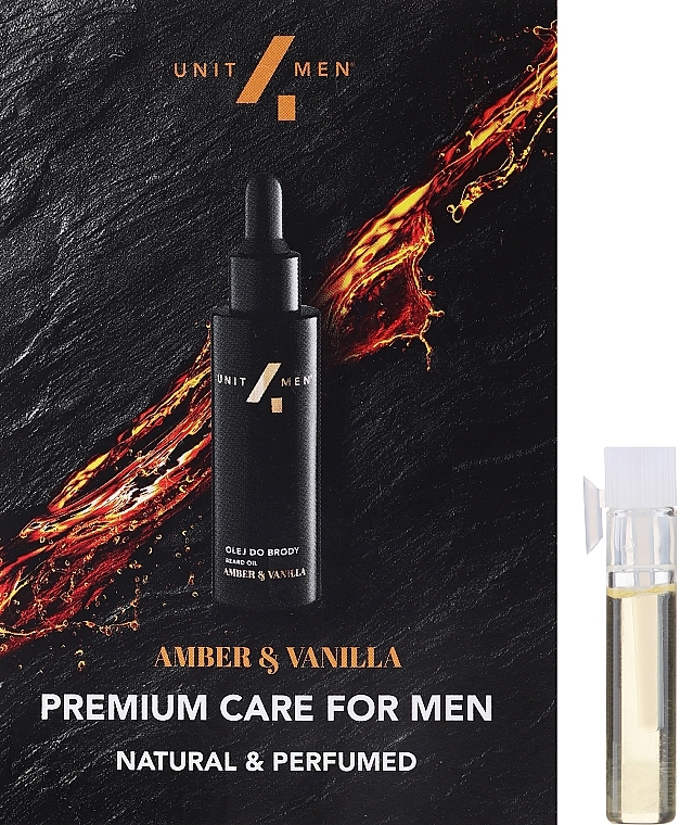 GIFT! Beard serum - Unit4Men Amber&Vanilla Beard Serum (sample) — photo N1