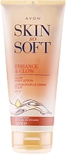 Body Lotion 7in1 with Tan Effect SPF 15 - Avon Skin So Soft Enhance&Glow Body Lotion Fair — photo N1