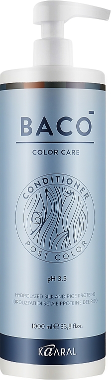 After Coloring Conditioner - Kaaral Baco Color Care Post Color Conditioner pH3,5 — photo N1