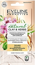 Fragrances, Perfumes, Cosmetics Smoothing White Clay Bio Mask-Peeling - Eveline Cosmetics Natural Clay & Herbs Bio-Mask Peeling