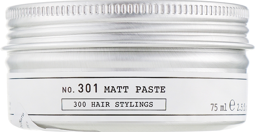 Matte Strong Hold Hair Paste - Depot Hair Styling 301 Matt Past — photo N2