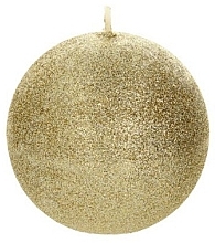 Fragrances, Perfumes, Cosmetics Decorative Candle, ball, gold, 8 cm - Artman Glamour