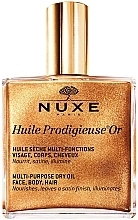 Fragrances, Perfumes, Cosmetics Prescious Dry Oil Golden Shimmer - Nuxe Huile Prodigieuse Multi-Purpose Care Multi-Usage Dry Oil Golden Shimmer