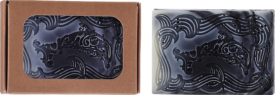 Solid Soap 'Activated Charcoal', Wood - Wooden Spoon Bar Soap — photo N1