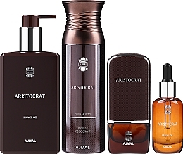 Ajmal Aristocrat - Set (edp/75ml + deo/200ml + oil/30ml + sh/gel/200ml) — photo N2