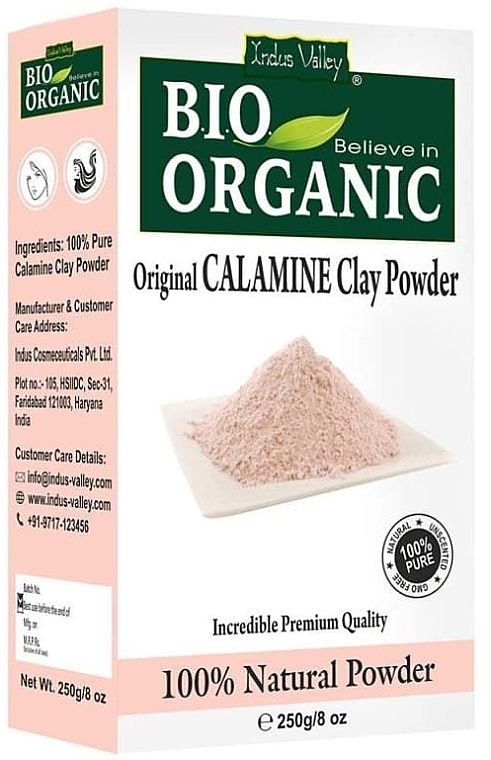 Calamine Clay Powder - Indus Valley Bio Organic Calamine Clay Powder — photo N1