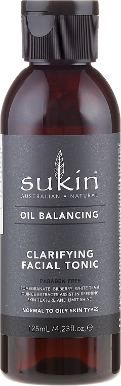 Cleansing Face Tonic - Sukin Oil Balancing Clarifying Facial Tonic — photo N1