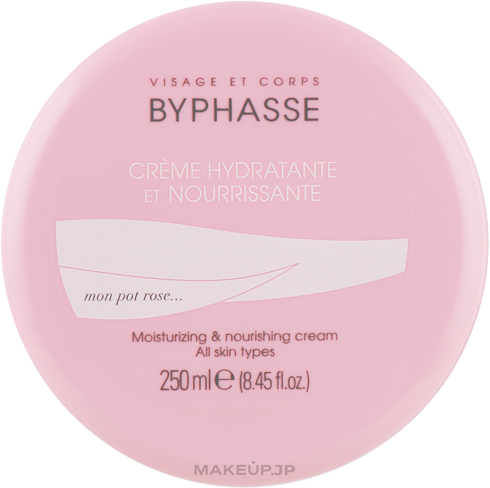 Face and Body Cream "Nourishment and Moisture" - Byphasse Moisturizing And Nourishing Cream Face And Body All Skin Types — photo 250 ml