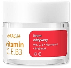 Fragrances, Perfumes, Cosmetics Nourishing Face Cream - Gracja Vitamin C.E.B3 Cream 
