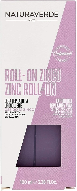 Depilatory Wax - Naturaverde Pro Zinc Roll-On Fat Soluble Depilatory Wax — photo N2