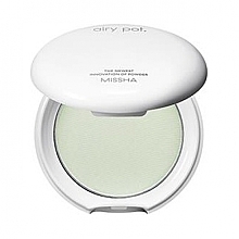 Compact Mattifying Powder, mint - Missha Airy Pot Powder — photo N1