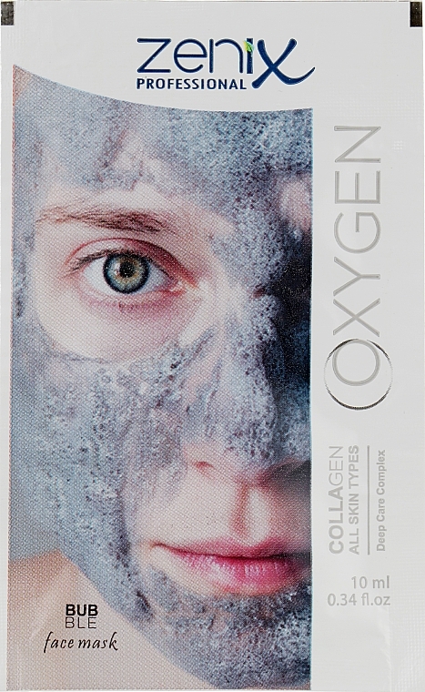 Oxygen-Collagen Face Mask - Zenix Oxygen (mini size) — photo N5