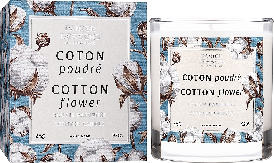 Scented Candle in Glass "Cotton Blossom" - Panier Des Sens Scented Candle Cotton Flower — photo N11