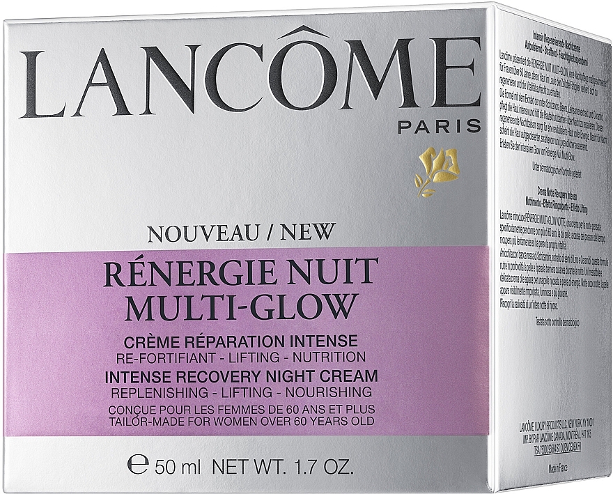 Night Anti-Aging Face Cream - Lancome Renergie Nuit Multi-Glow Cream — photo N4