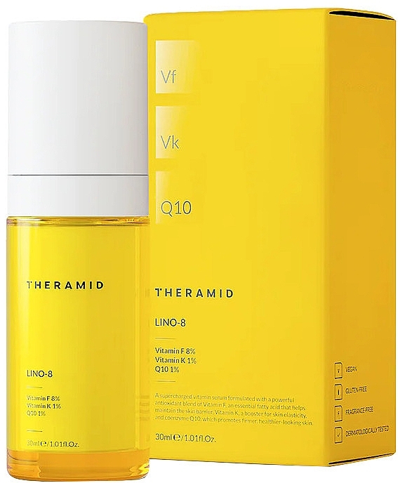 Antioxidant Vitamin Face Serum - Theramid Lino-8 — photo N2