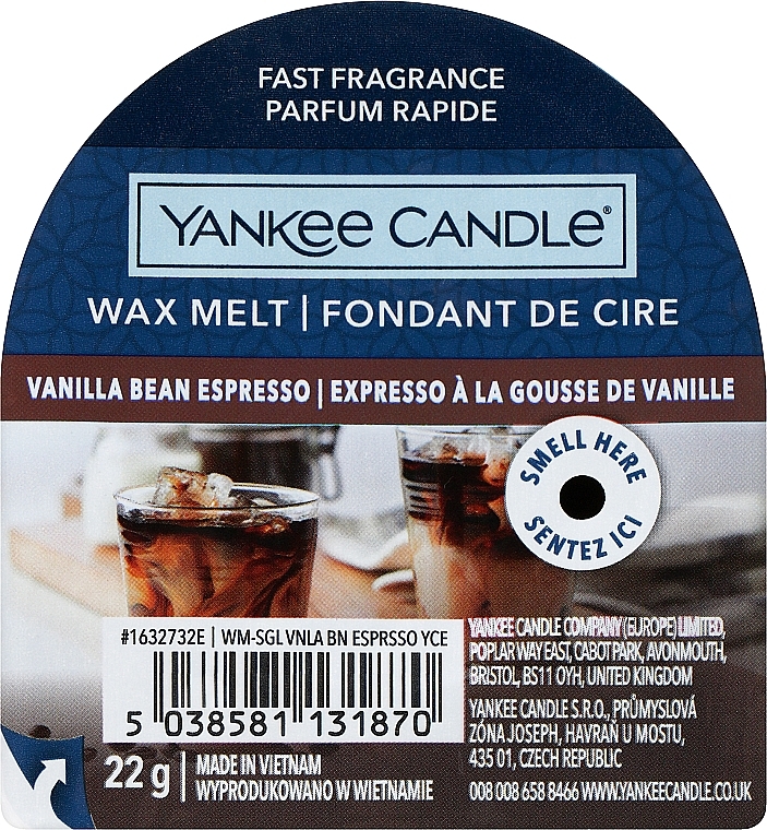 Scented Wax Melts - Yankee Candle Wax Melt Vanilla Bean Espresso — photo N1