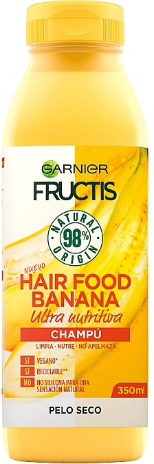 Nourishing Banana Shampoo for Very Dry Hair - Garnier Fructis Superfood — photo N8