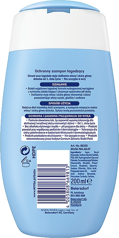 Baby Softening Shampoo - NIVEA Baby Soothing Hypoallergenic Shampoo — photo N8