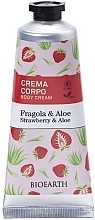 Fragrances, Perfumes, Cosmetics Strawberry & Aloe Body Cream - Bioearth Family Strawberry & Aloe Body Cream